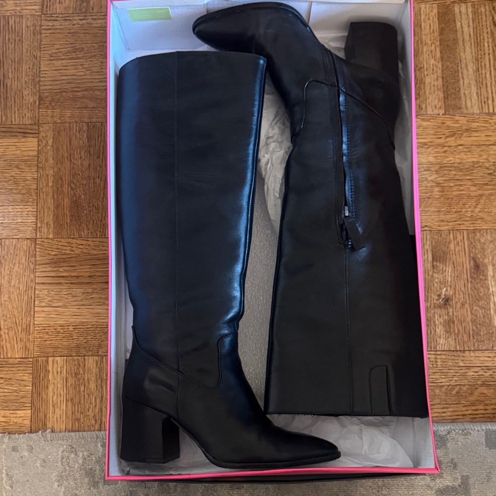 Vince Camuto Black Over the Knee Boots